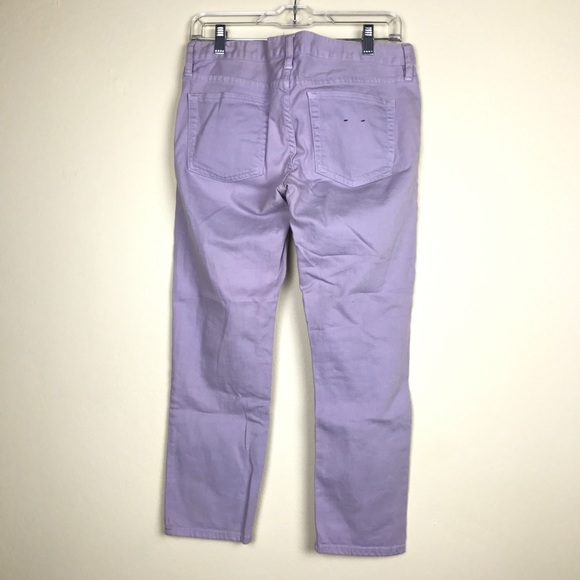J.CREW CROPPED MATCHSTICK LILAC JEANS 29 - Picture 7 of 8